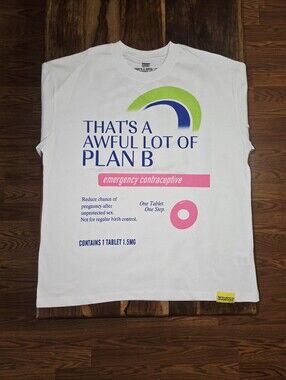 ALOCS "Plan B" Men's Graphic White Short Sleeve Tee